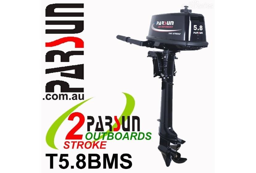מנוע ימי לסירה מתנפחת זודיאק 5.8 כ"ס PARSUN חזק ומהיר מאד לשייט ברך קצרה 2 פעימות