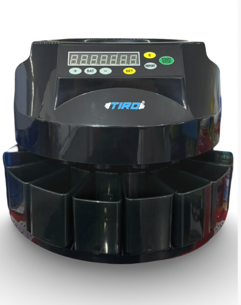 מכונה לספירה וסיכום מטבעות דגם GCS-350 מבית TIRO יבואן רשמי