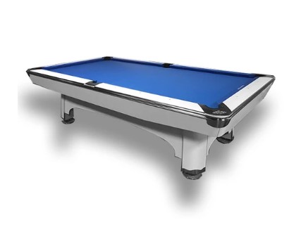 שולחן פול מקצועי 8 פיט AMERICAN POOL צבע לבן אמריקן פול