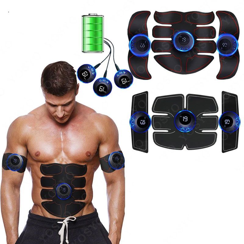 ממריץ שרירים EMS נטען עם תצוגת לד
