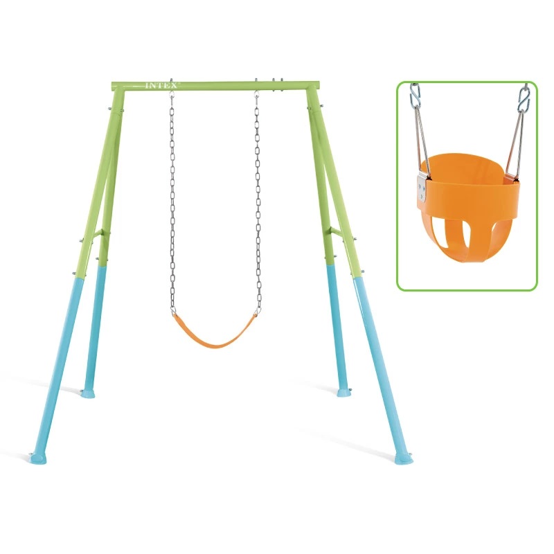 נדנדת חצר צבעונית 2 ב1 מושב ודלי ישיבה INTEX 44113