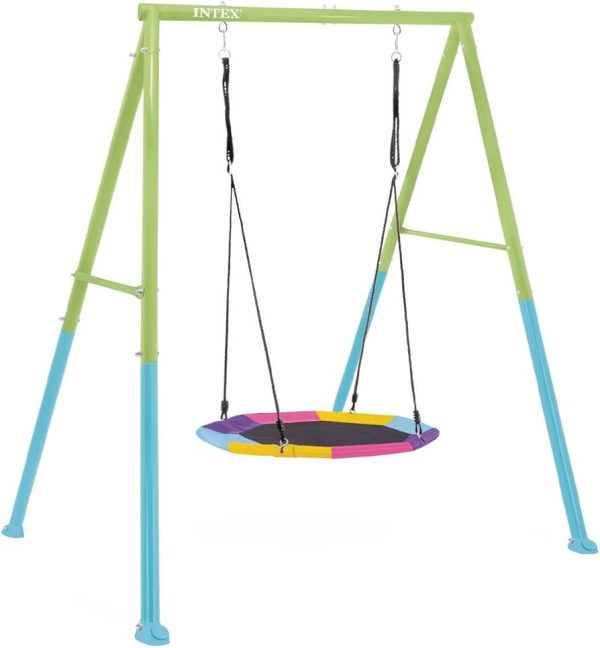 נדנדת חצר צבעונית- מושב צלחת INTEX 44111