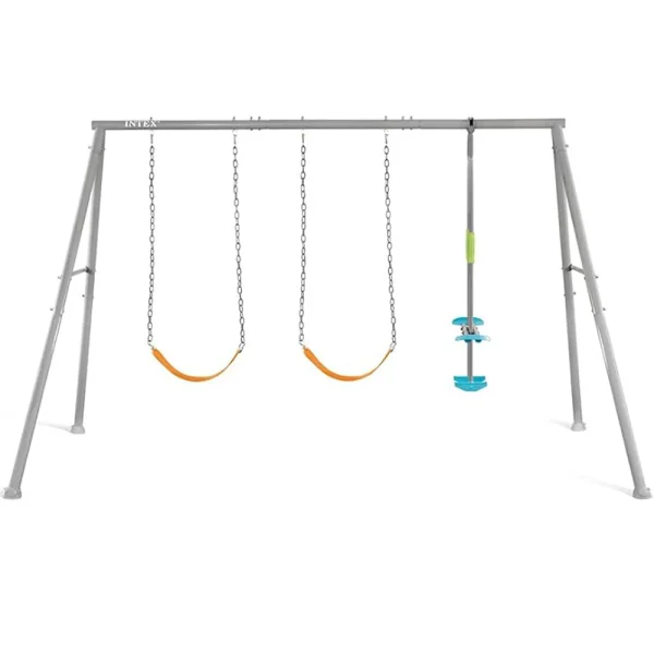 סט 3 נדנדות לגינה עם כסא טרפז INTEX 44123