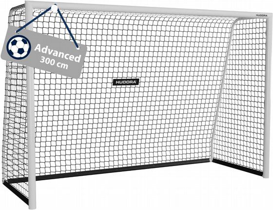 שער כדורגל ברזל מקצועי 300 ס"מ HUDORA ADVANCED גרמניה