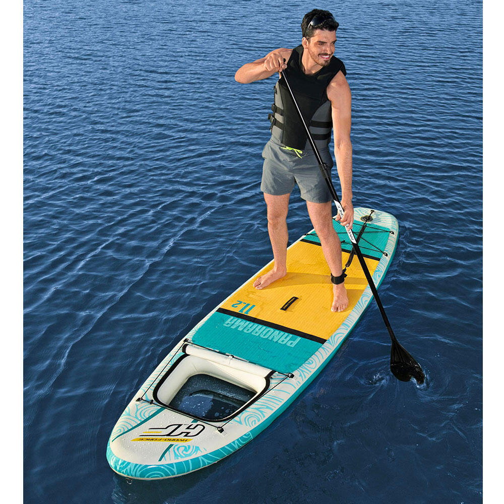 גלשן סאפ מתנפח לים עם חלון למים 340/89 ס"מ BESTWAY HYDRO-FORCE PANORAMA 65363