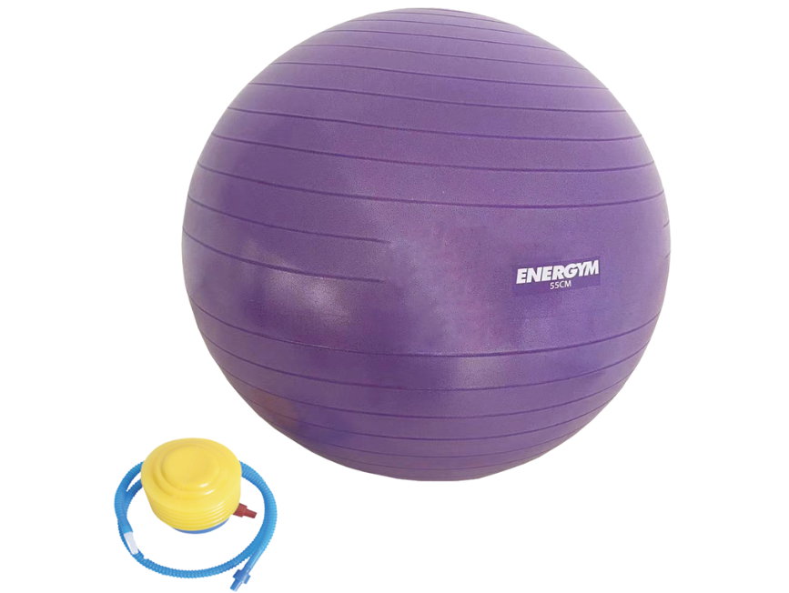 כדור פיזיו Energym במגוון גדלים כולל משאבה