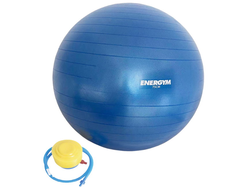 כדור פיזיו Energym במגוון גדלים כולל משאבה